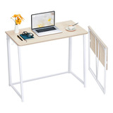 Wohomo Folding Desk, Small Foldable Desk 39.4  For Small Spa