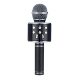 Microfono Karaoke Bluetooth Avh Km-2 2en1 Sd Usb Aux Negros
