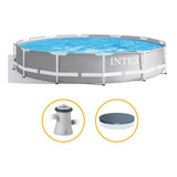 Piscina Estrutural 6.503l Armação Prism Capa Filtro - Intex