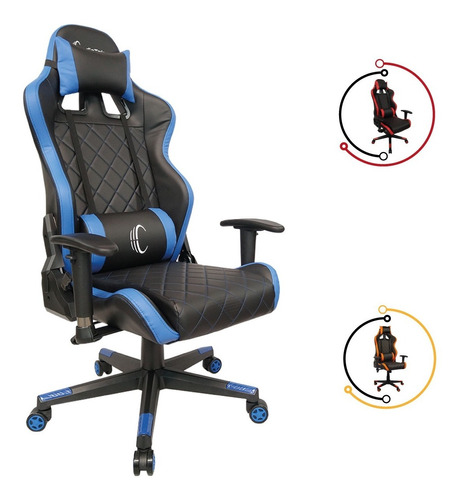 Silla Gamer Gaming Ergonomica Reclinable Colores Audiotek