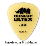 Kit De 6 Paletas Dunlop Ultex Standard 421p Fabricadas En Ee. Uu., Para 0,88 Mm