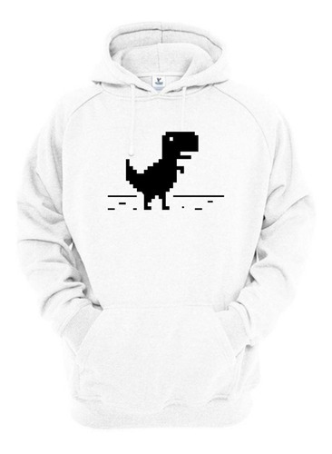 Sudadera Hoodie Dinosaurio Google Chrome Moda Comoda Unisex