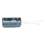 Pack X5 Capacitor Electrolitico 33uf X 200v 