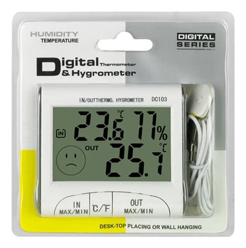 Termohigrometro Digital Con Calibración, Humedad, Dc103 Temp