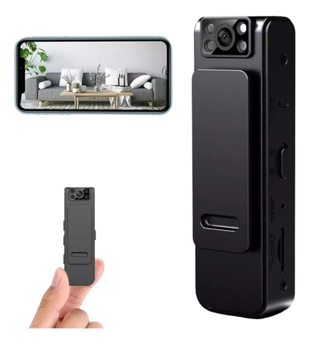 Mini Camara Wifi 1080p Hd Clip Vision Nocturna + App Celular