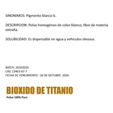 Dioxido De Titanio 1 Kg 