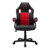 Cadeira Gamer Havit Gaming Series Gc939 - Preto + Vermelho Material Do Estofamento Couro Sintético