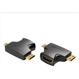 Adaptador Hdmi 2 En 1 Micro Y Mini Hdmi X Premium Vention