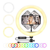 Aro De Luz Led Rgb 14 Pulgada Conexion Usb Base Para Celular