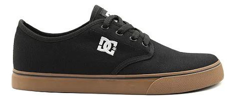 Tenis Dc Shoes District Black/gum/black Preto Canvas C/nf