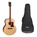 Guitarra Electroacustica Jumbo Cort Cj-medx. Funda