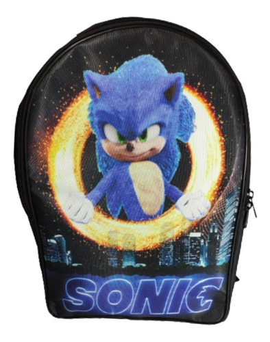 Mochila Erizo The Hedgehog Sonic Backpack Grande Escolar