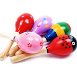 Maraca De Madera - Instrumento Musical Infantil Estimulación