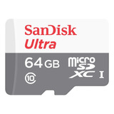 Tarjeta De Memoria Micro Sd Sandisk Ultra 64gb Adaptador Sd