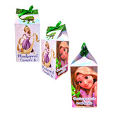 Cajas Milk/lecheras Para Dulces Personalizadas Rapunzel 6uni