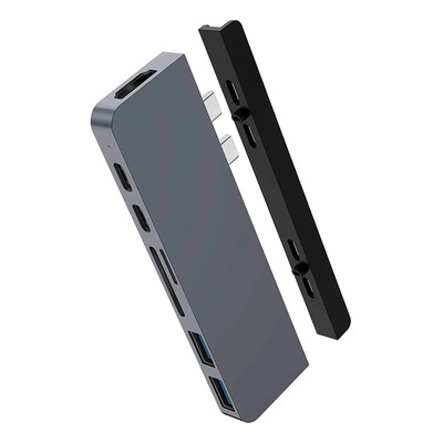 Concentrador Hyperdrive Duo Usb-c 7 En 2 Para Multipuertos