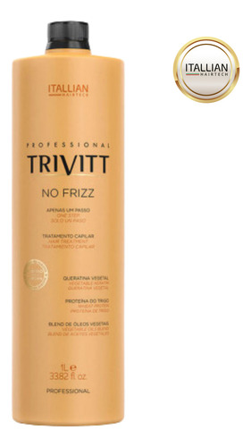 Itallian Hairtech Escova Progressiva Trivitt Liss 1l Passo Único Sem Formol