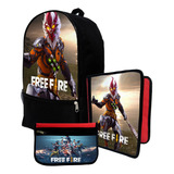 Mochila+ Funda Carpeta+ Cartu De Freefire #191