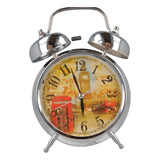 Reloj Despertador Campana Retro Vintage Clasico Luz G0ai