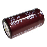 Condensador Electrolitico 22 Uf / 400 V- Paquete 10 Unidades