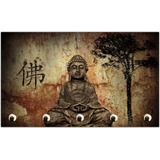 Porta Chaves Buda Budismo Organizador Para Chaveiros T01