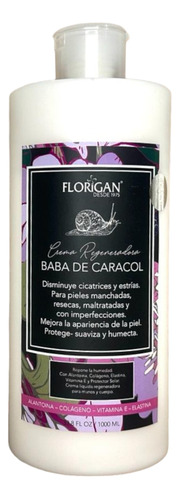 Crema Baba De Caracol Regeneradora Organic's Florigan® 1lt.