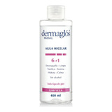 Dermaglos Agua Micelar Desmaquillante 6 En 1  X 400 Ml