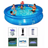 Piscina Mor 6700 Litros Bomba Filtro 220v Capa Forro Q1