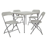 Juego De Mesa Y Silla Office Star Pct-05, Cuadrado De 5 Piez