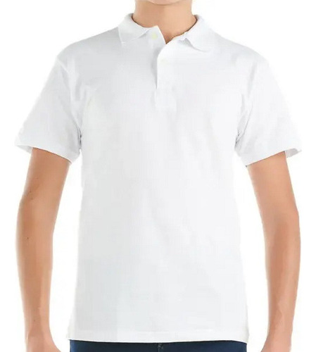 Playera Niño Tipo Polo 100% Algodón Del Rey