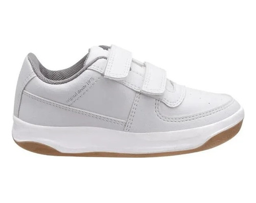 Zapatilla Topper Boris Kids Velcro Blanco Tenis-colegial !!