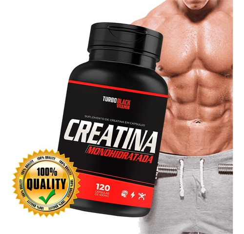 Creatina 120 Cápsulas Turbo Black Unissex