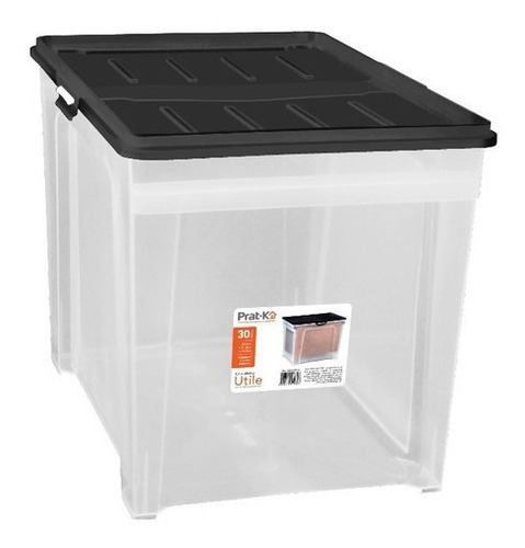 Caja Plástica Negro 30l