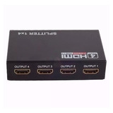 Splitter Distribuidor Hdmi 1x4 Divisor Full Hd 1.4 3d 1080p