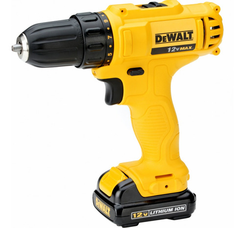 Furadeira E Parafusadeira 10mm Dewalt, Modelo Dcd700lc1, Ferramenta Profissional Sem Fio Dewalt, 1 Bateria 12v, 1 Carregador, 220v