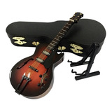 Guitarra Miniatura + Atril + Case - Colección Regalo