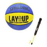 Combo Basquet! Pelota Spalding Az/ama N°3 + Inflador Drb