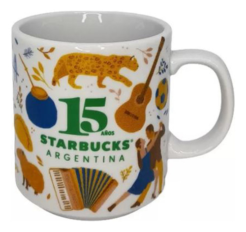 Taza De Starbucks Argentina De Colección 15 Años