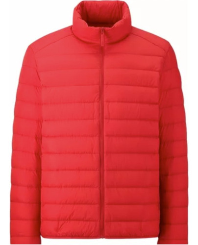 Campera Uniqlo De Pluma Roja Para Hombre Talle M - Con Bolsa