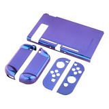 Carcasa Separable Para Nintendo Switch Azul Y Violeta