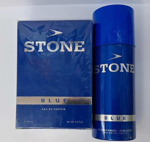 Perfume Stone Blue X 100 Ml + Desodorante