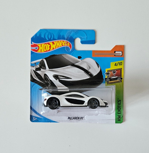 Carrinho Miniatura Hot Wheels Mclaren P1 2018 Branca