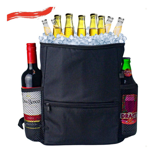 Mochila Termica  10l Cerveja Praia Lanche Customizada Frente