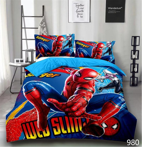 Sábana Ajustable Infantil Diseños Hombre Araña. Plaza Ymedia