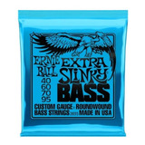 Encordoamento Ernie Ball Baixo 4 Cordas Extra Slink 040