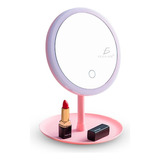 Aro De Luz Led 17.5cm Con Espejo Para Maquillaje Videos