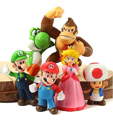 Juguetes Set 6 Figuras Mario Bos Y Sus Amigos 7 Cm Nintendo