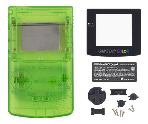 Carcasa Para Game Boy Color (gbc) Verde (clear)