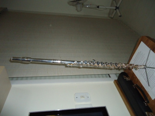 Flauta Transversal Selmer Americana Cabeça De Prata De Lei .