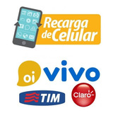 Recarga Celular Premiada P/ Claro Vivo Oi R$ 10,00